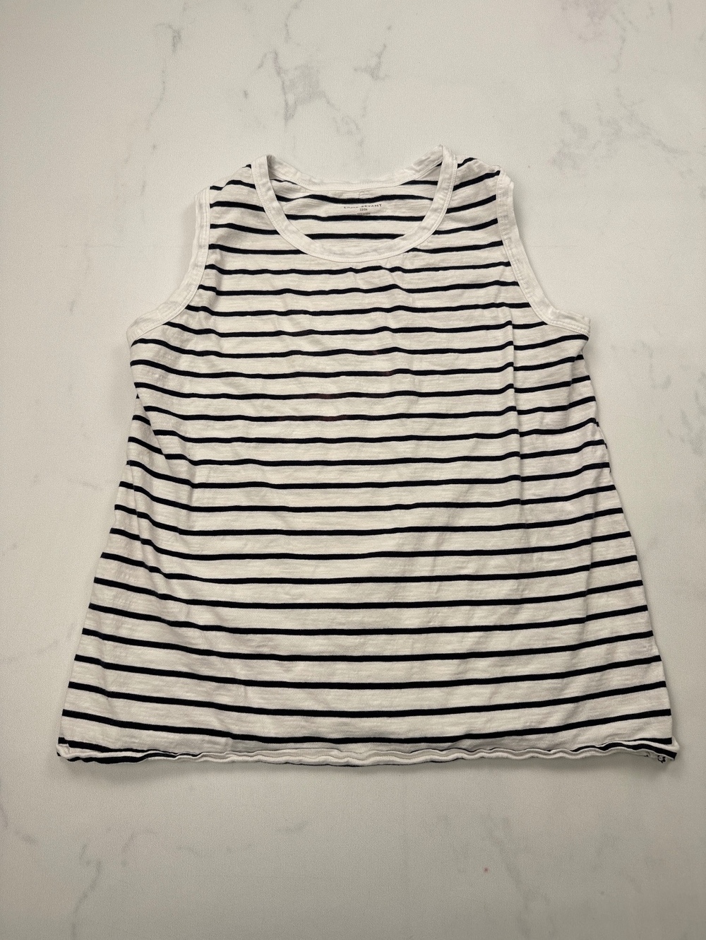 Lane Bryant Striped Tank Top White Black Contemporary - Womens 22/24